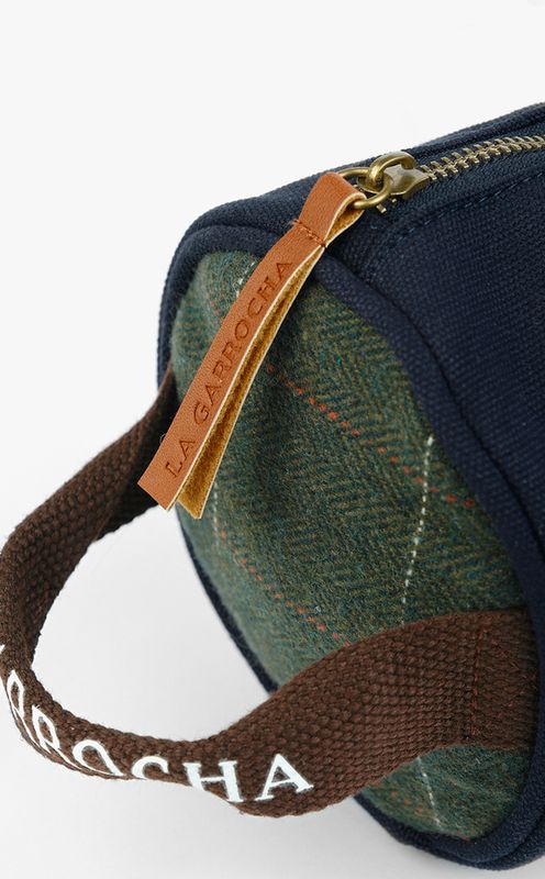 Tartán Toiletry Bag  | Marino