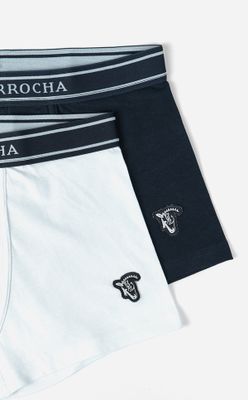 Pack Boxer Simples | Marino + Blanco