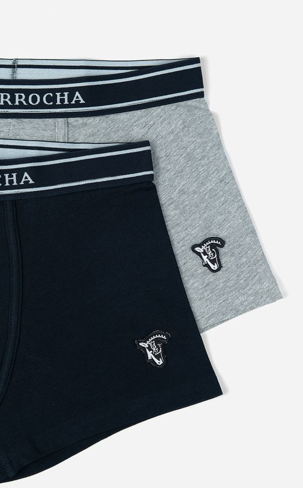 Pack Boxer Simples | Marino + Gris