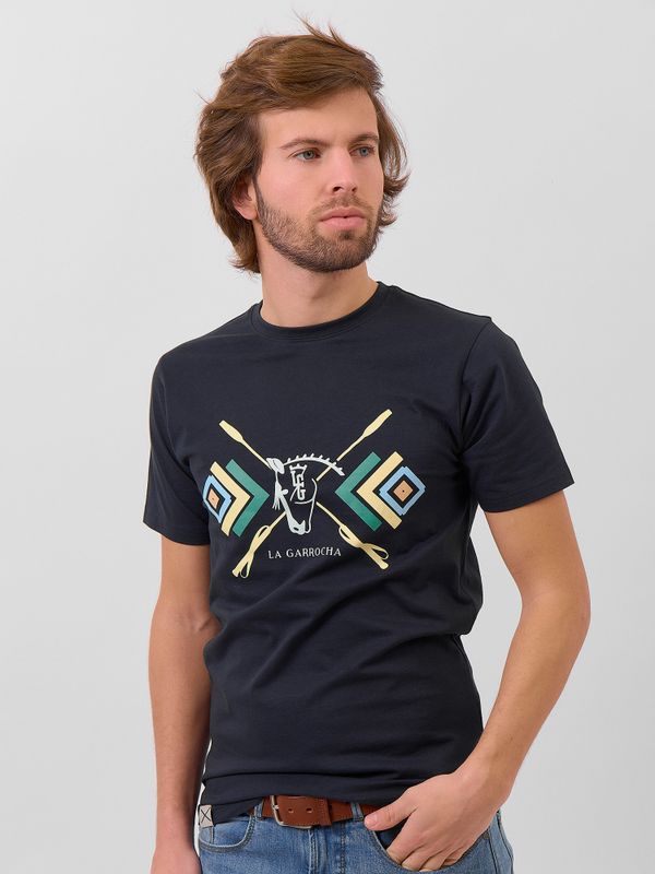 T-shirt Chicote Étnico | Marino