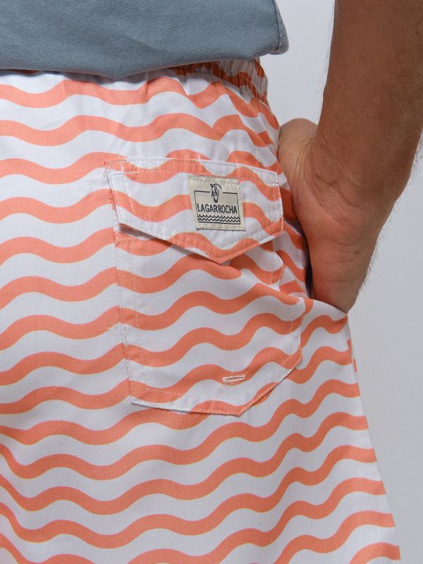 Calção de banho Olas | Salmón