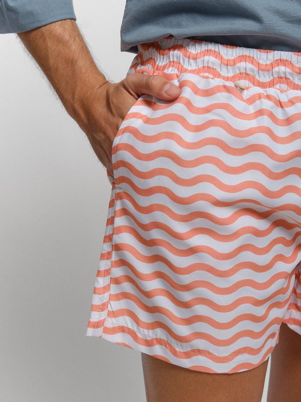 Calção de banho Olas | Salmón