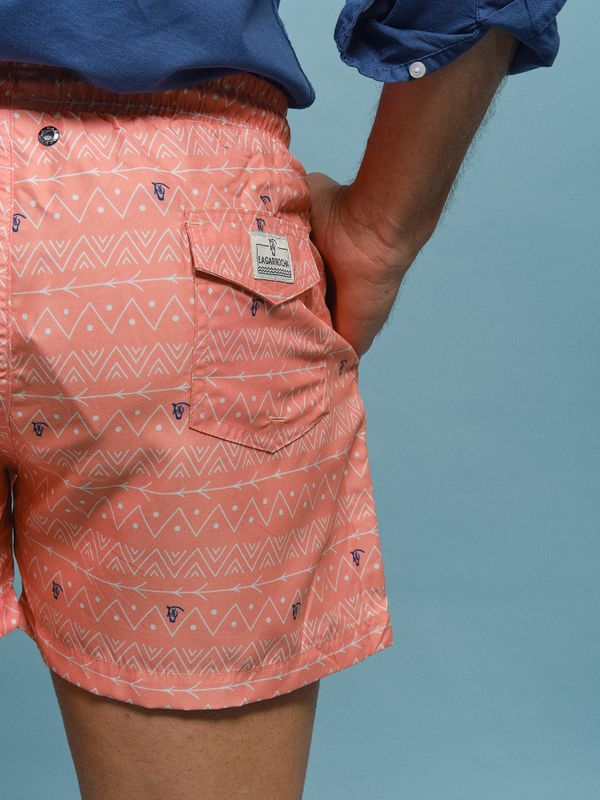Calção de banho Tribal | Salmón