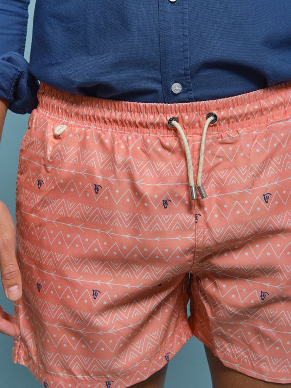 Calção de banho Tribal | Salmón