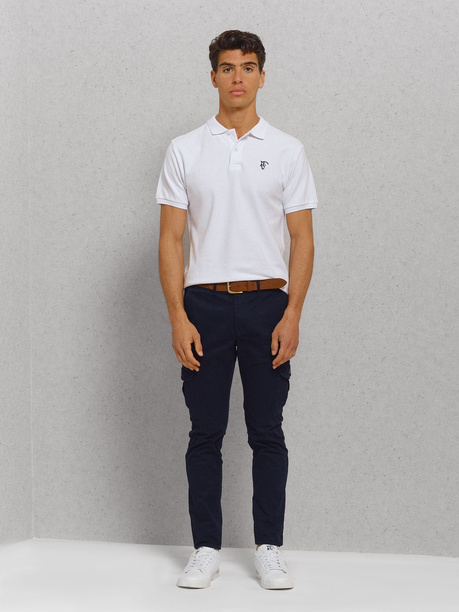 Polo Detalle Parche | Blanco