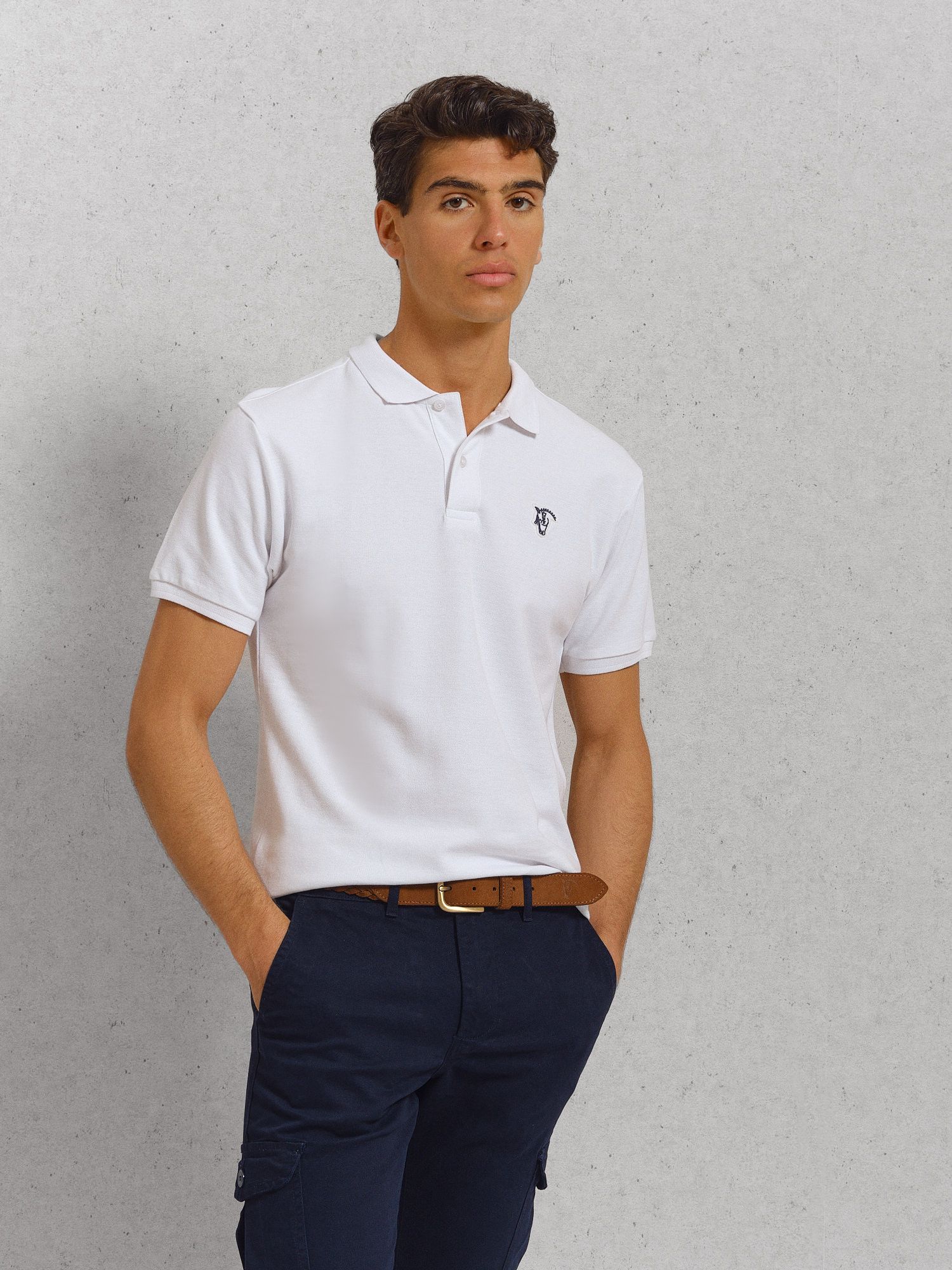 Polo Detalle Parche | Blanco