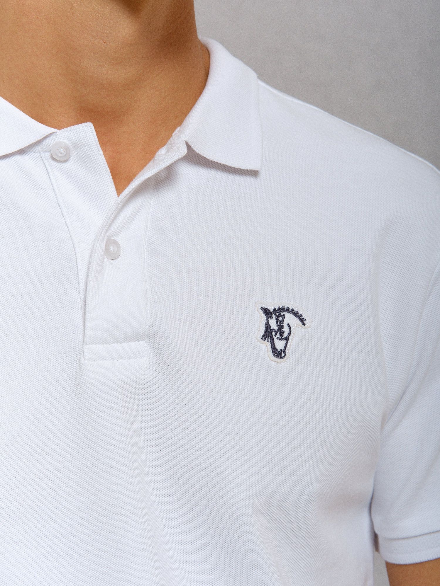 Polo Detalle Parche | Blanco