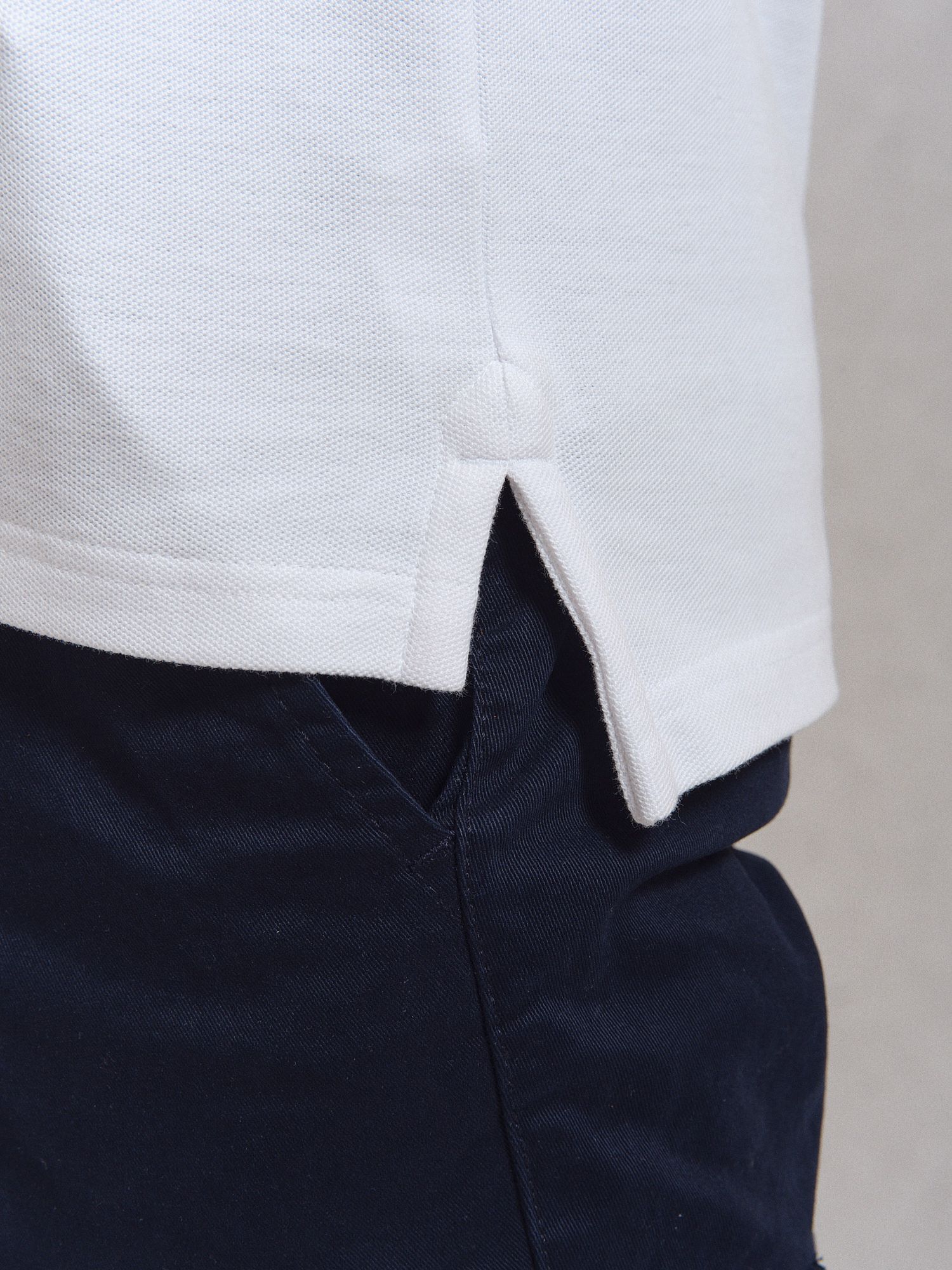 Polo Detalle Parche | Blanco