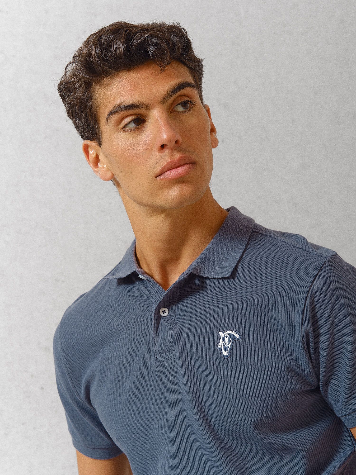 Polo basique avec patch | Cobalto