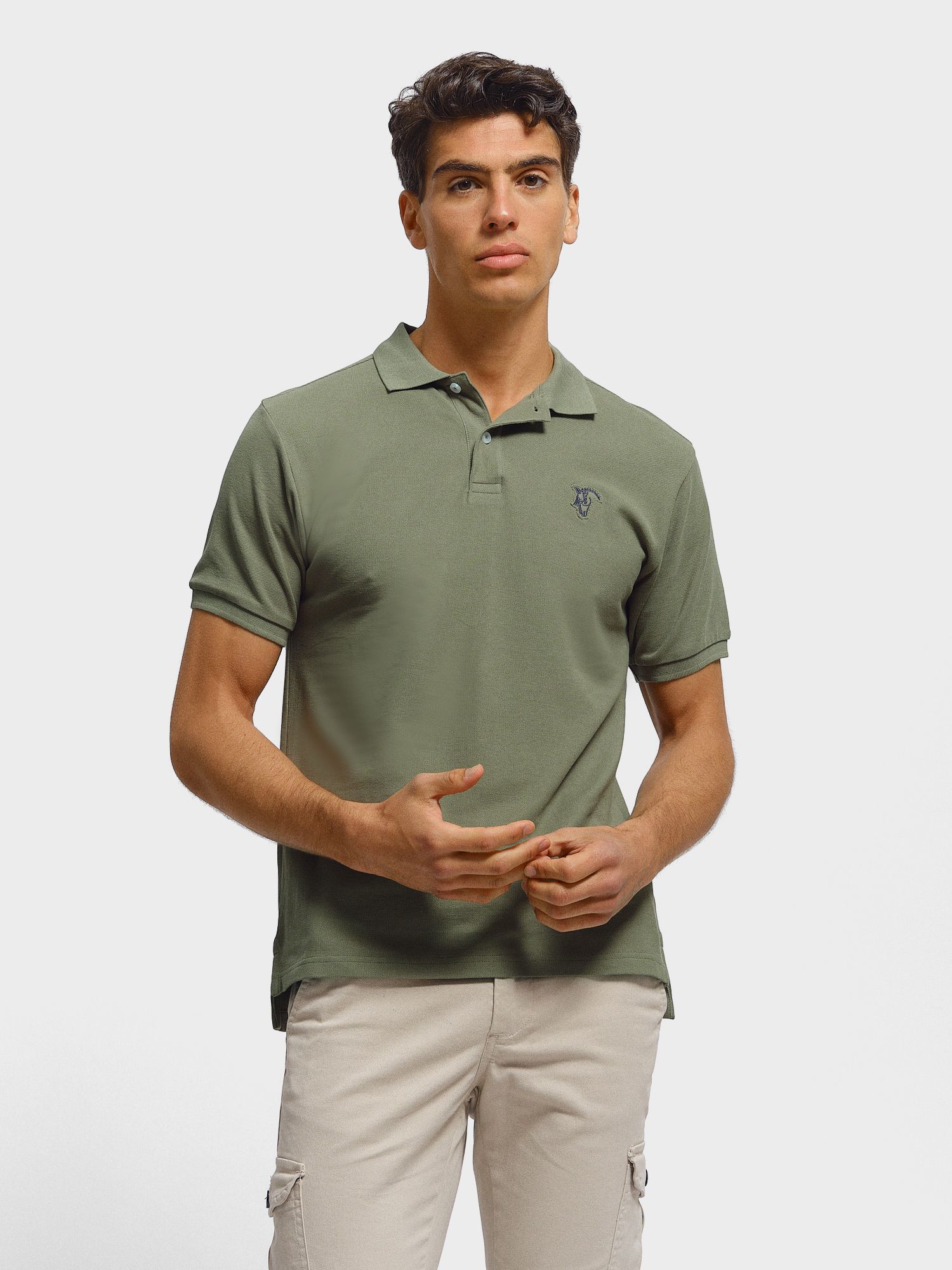 Polo Detalle Parche | Salvia