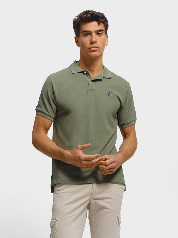 Polo Básico com Detalhe Patch | Salvia