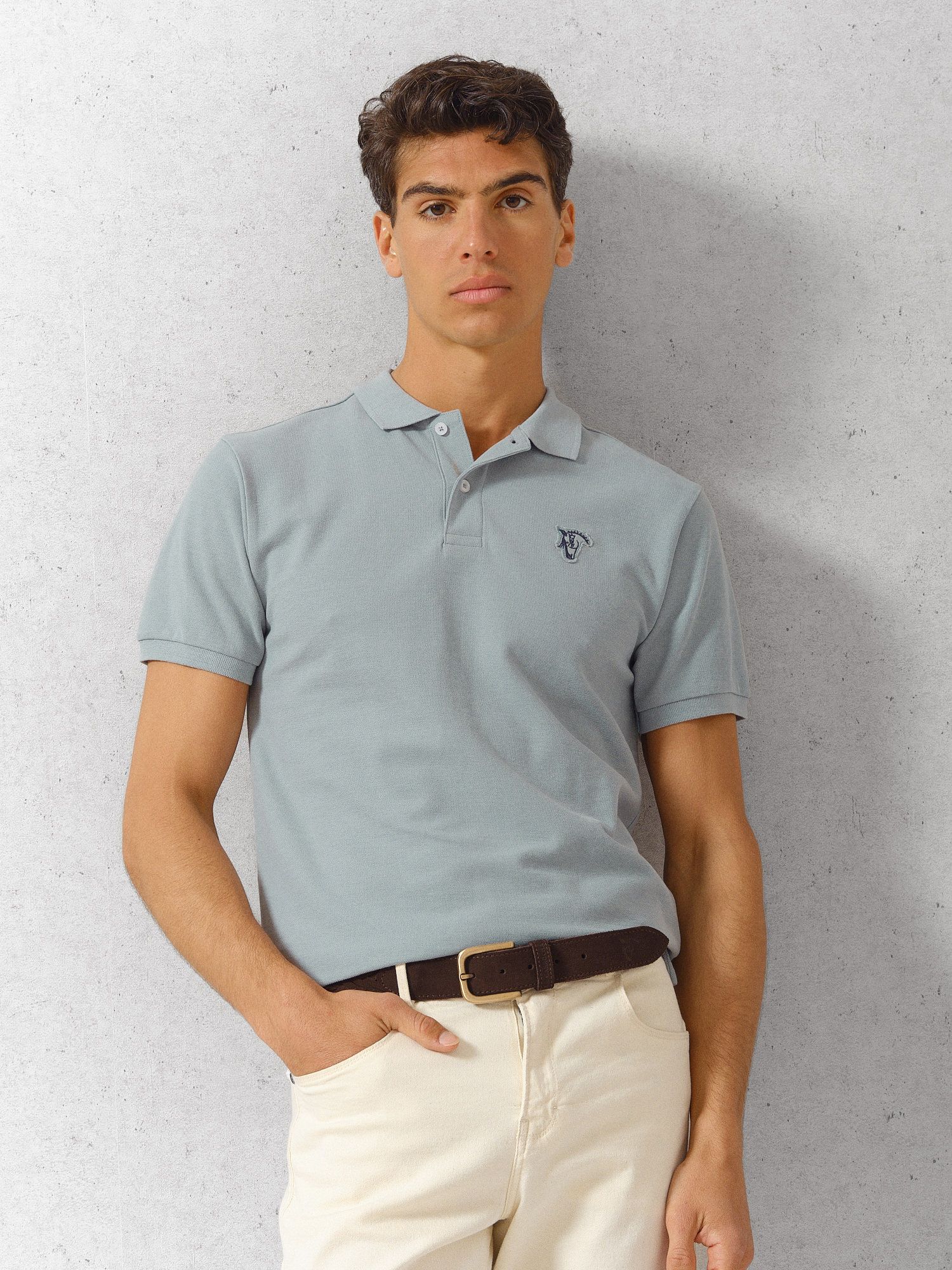 Polo Detalle Parche | Zafiro