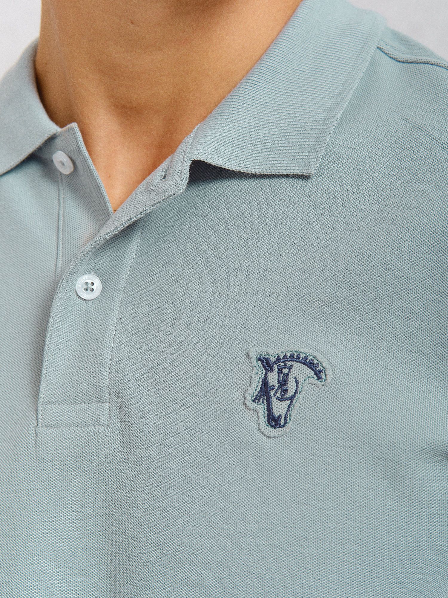 Polo Detalle Parche | Zafiro