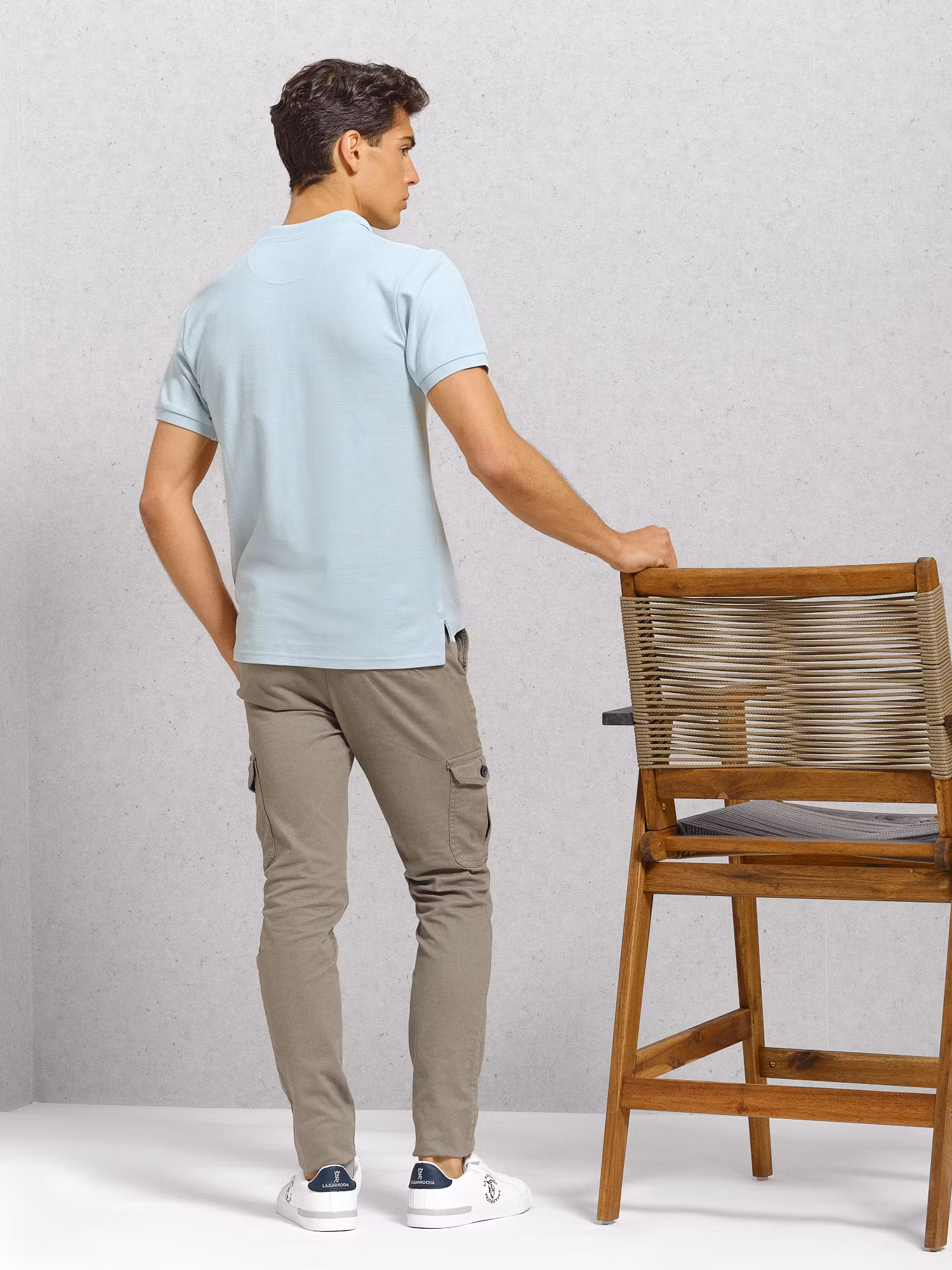 Polo Detalle Parche | Celeste