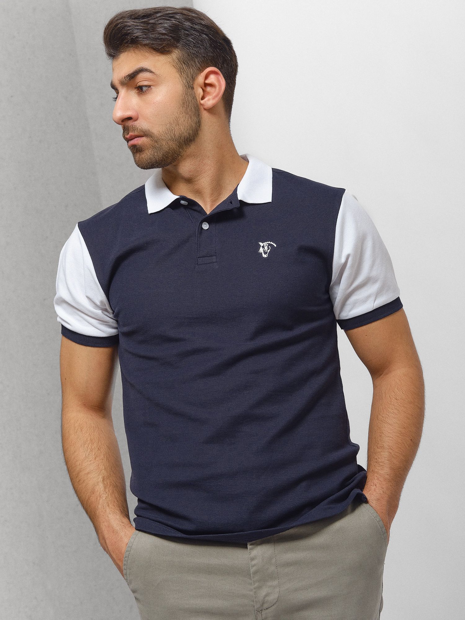 Polo Bicolor | Marino