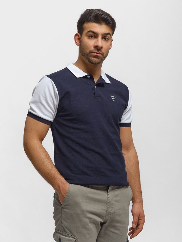 Bicolor Polo | Marino