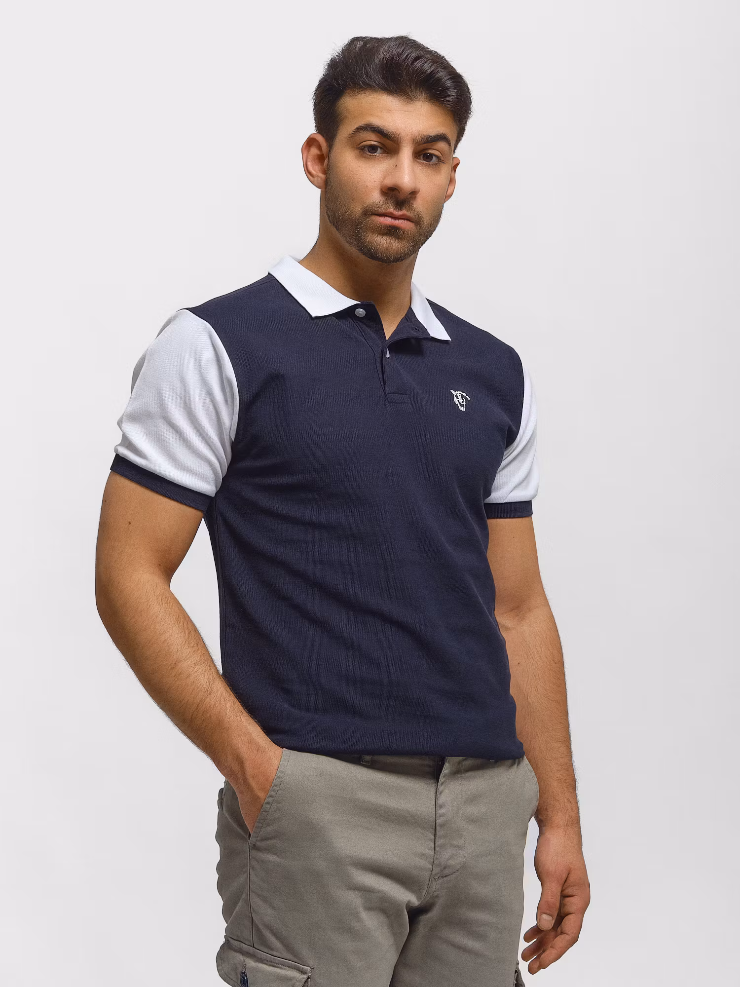 Polo Bicolore | Marino