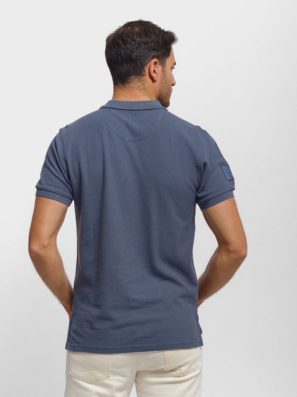 Polo Parches | Cobalto
