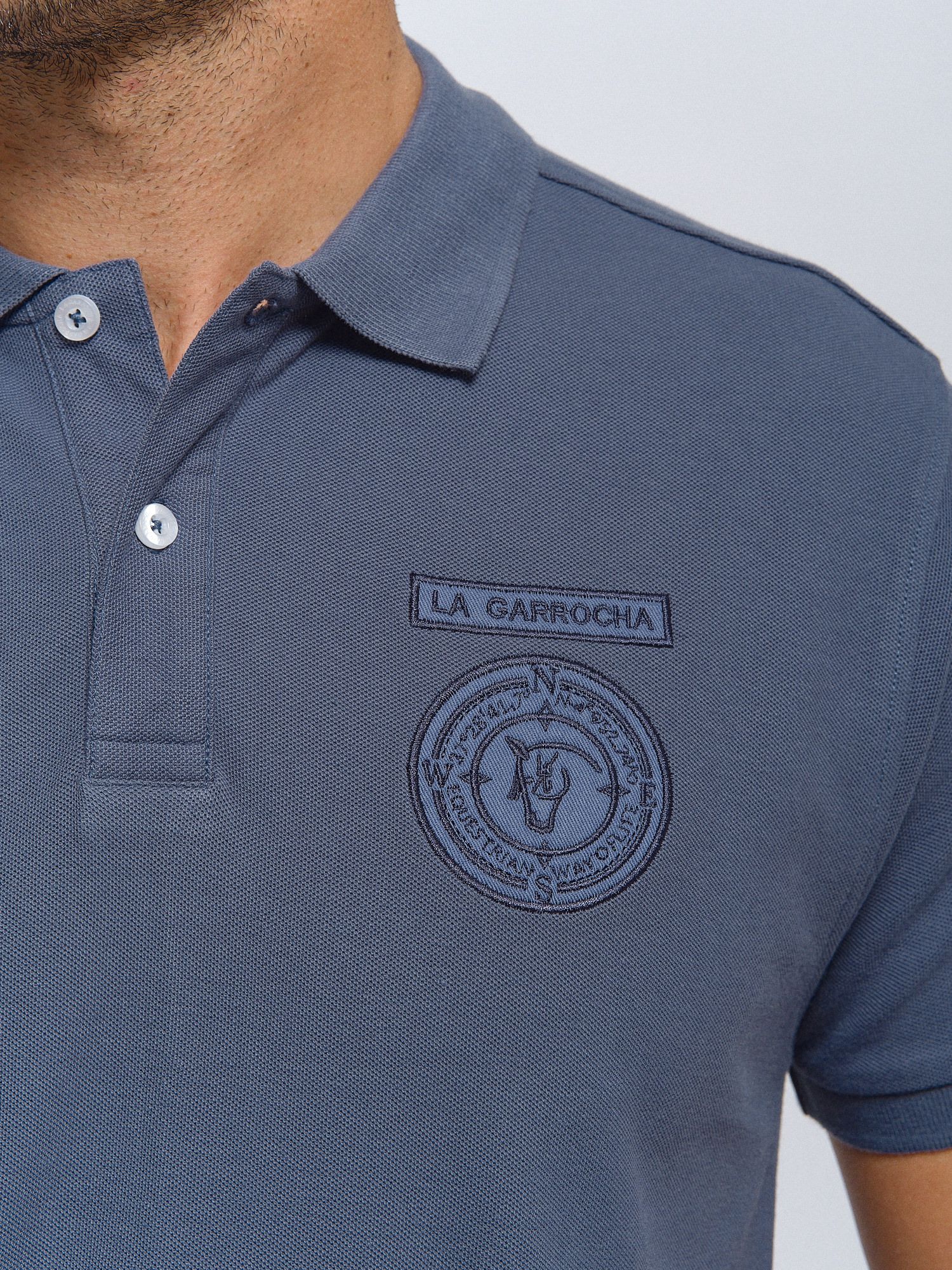 Polo Parches | Cobalto