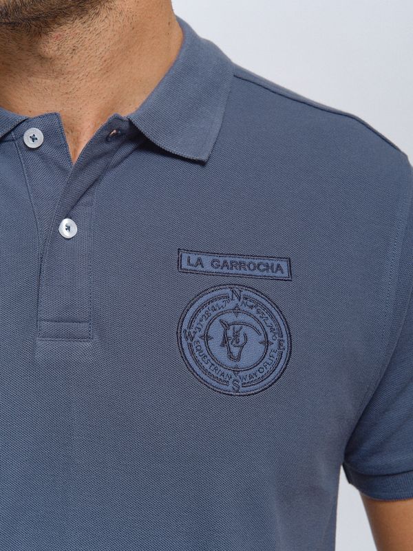 Polo Parches | Cobalto