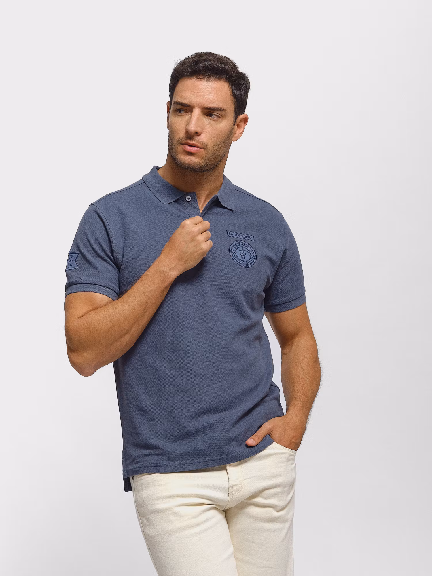 Polo Parches | Cobalto