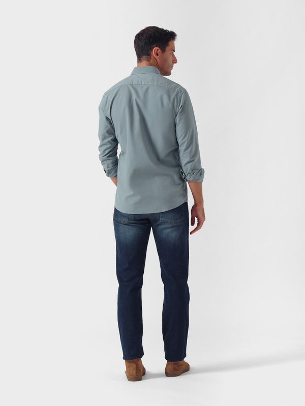 Camisa Garment Dyed | Zafiro