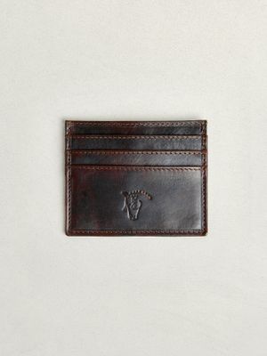 Porte-cartes en cuir | Marrón