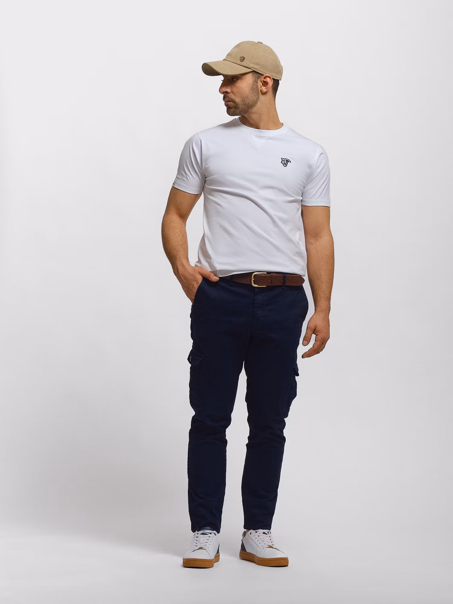 Patch Basic T-shirt | Blanco