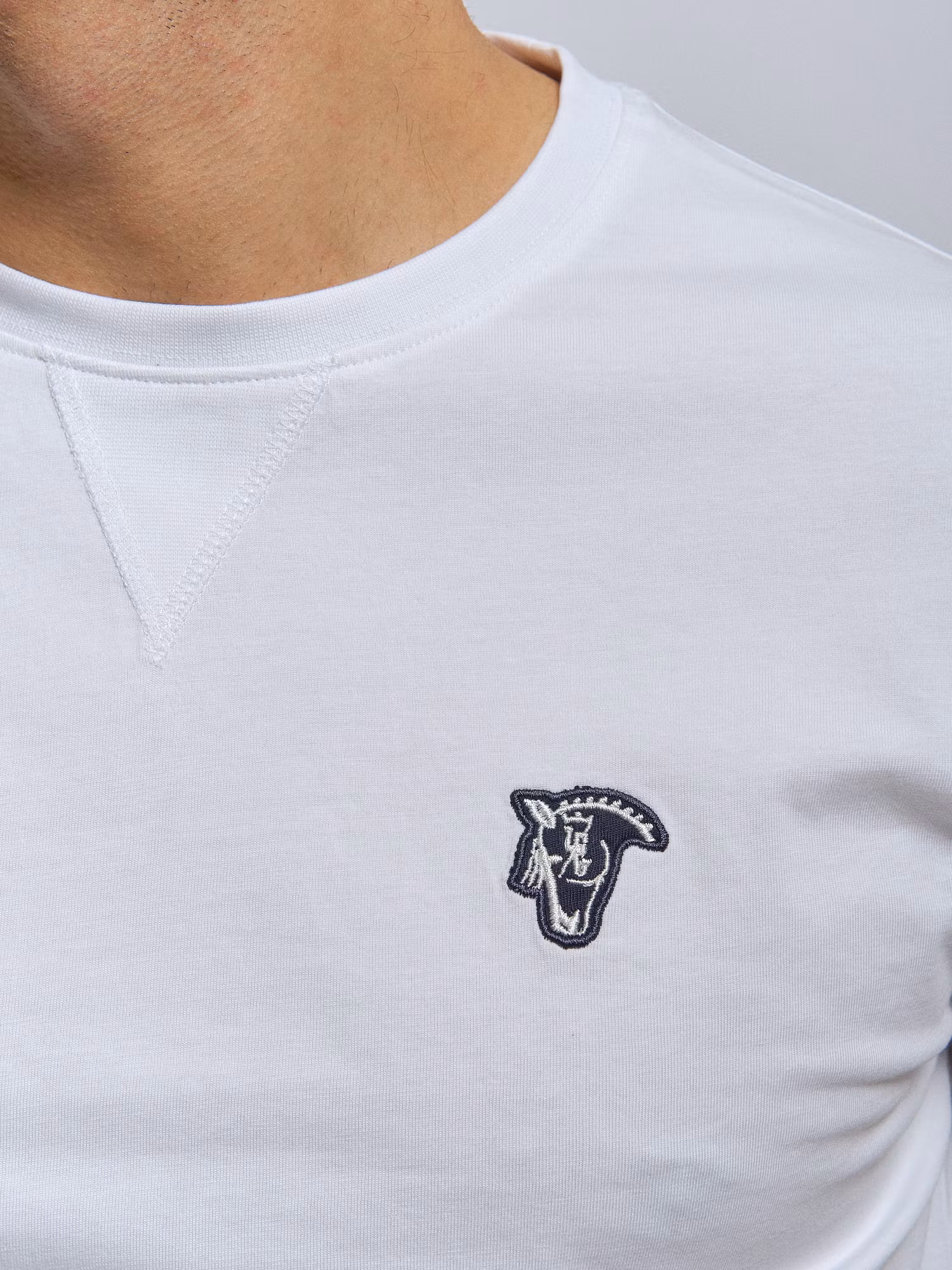 Patch Basic T-shirt | Blanco