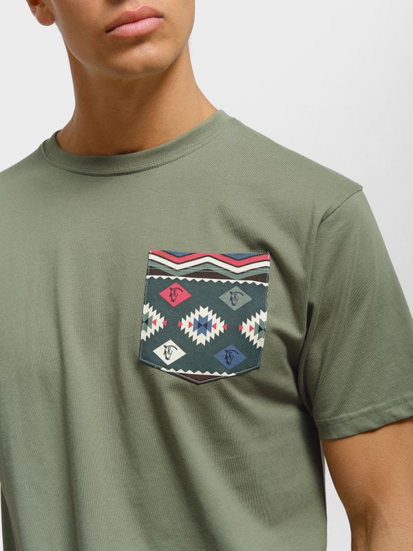 Camiseta Bolsillo Étnico | Salvia