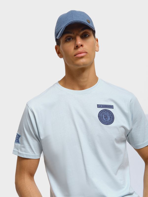 T-shirt à patchs | Celeste