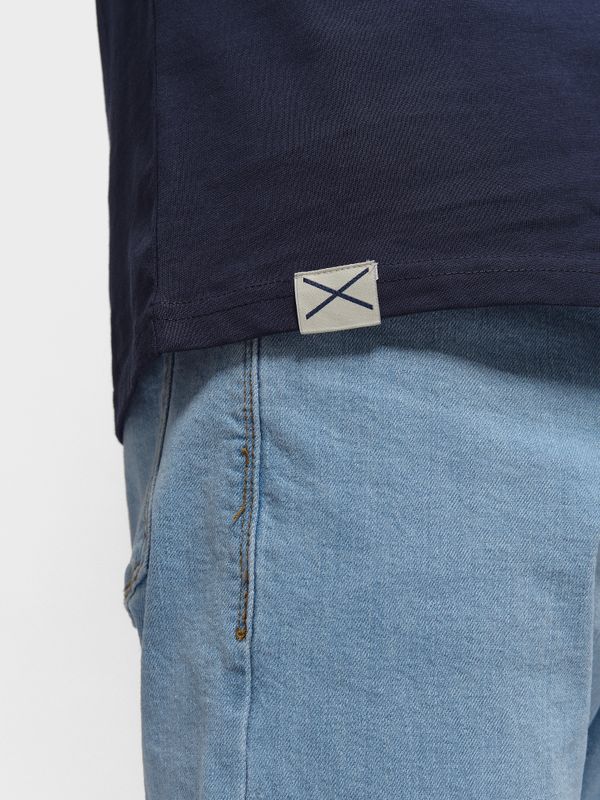 T-shirt ethnique mini | Marino