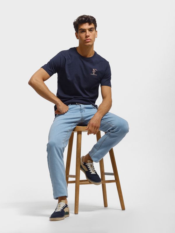 T-shirt ethnique mini | Marino