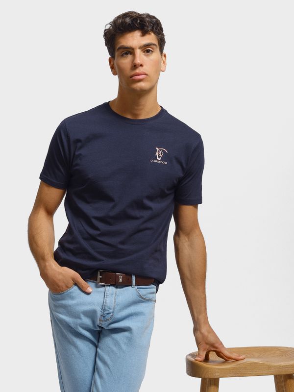 T-shirt ethnique mini | Marino