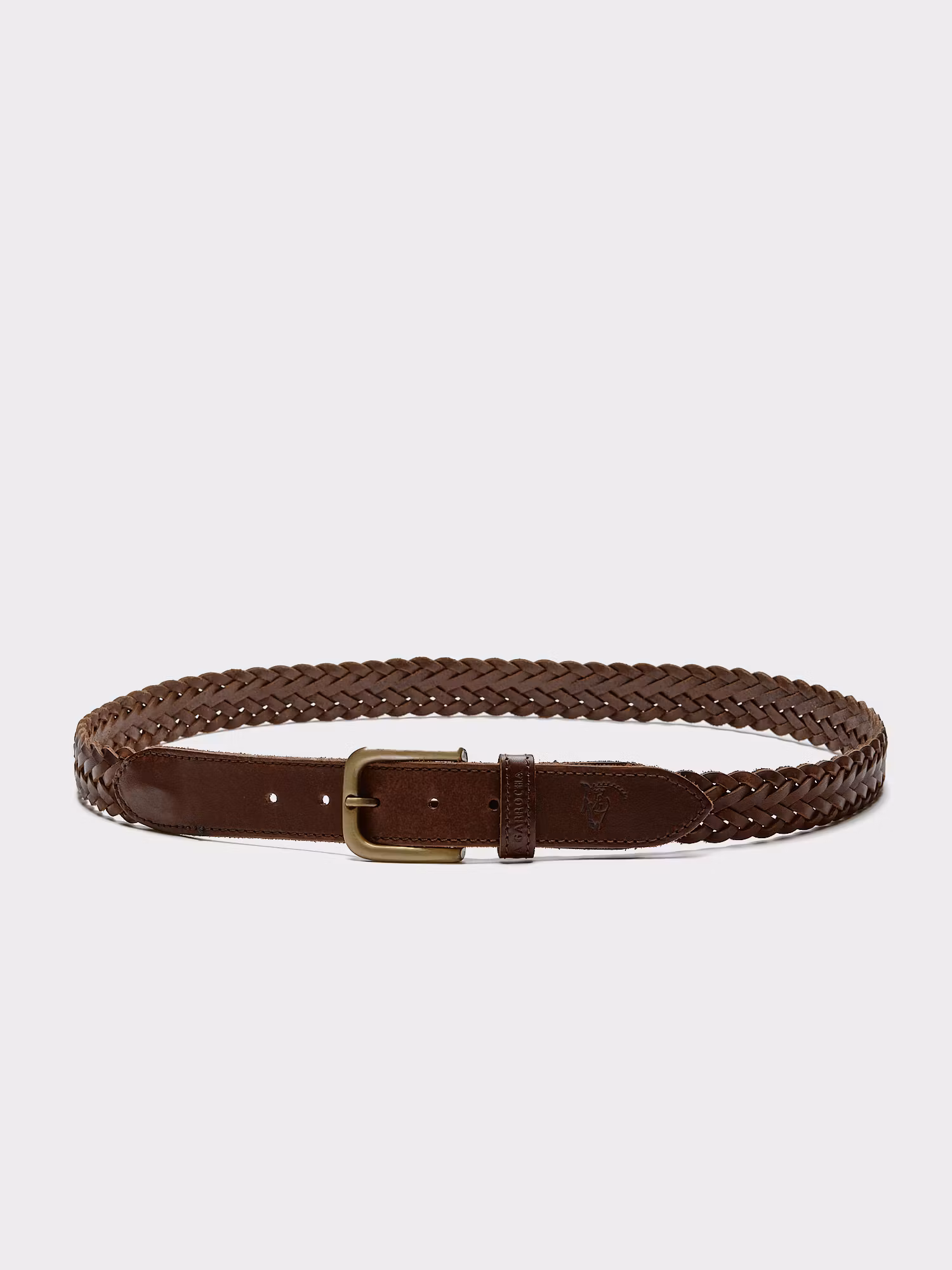 Braided Leather Belt | Chocolate