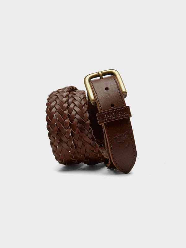 Cinto de couro trançado | Chocolate