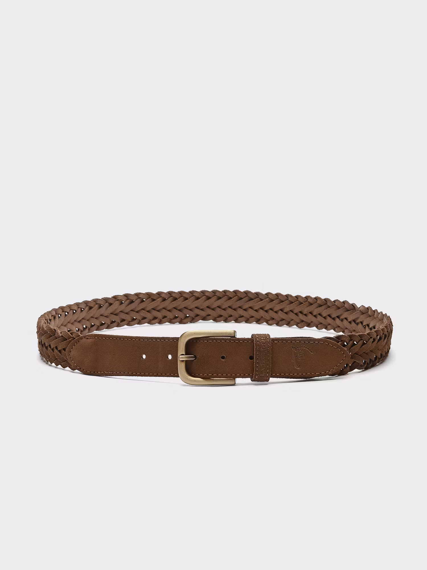 Braided Suede Belt | Taupe
