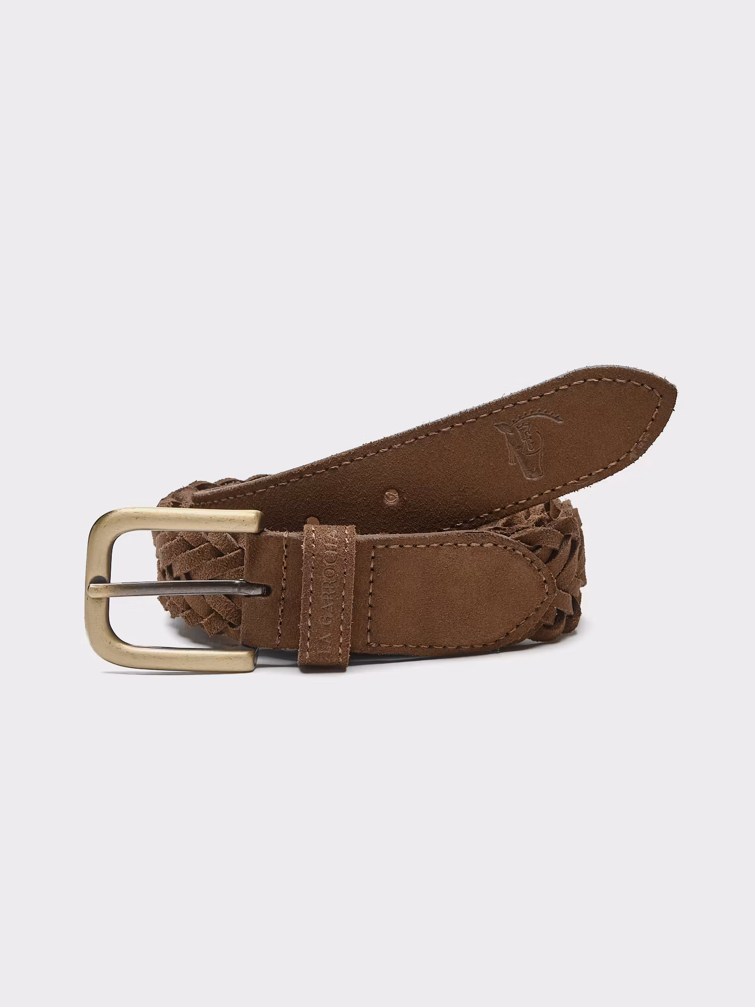 Braided Suede Belt | Taupe