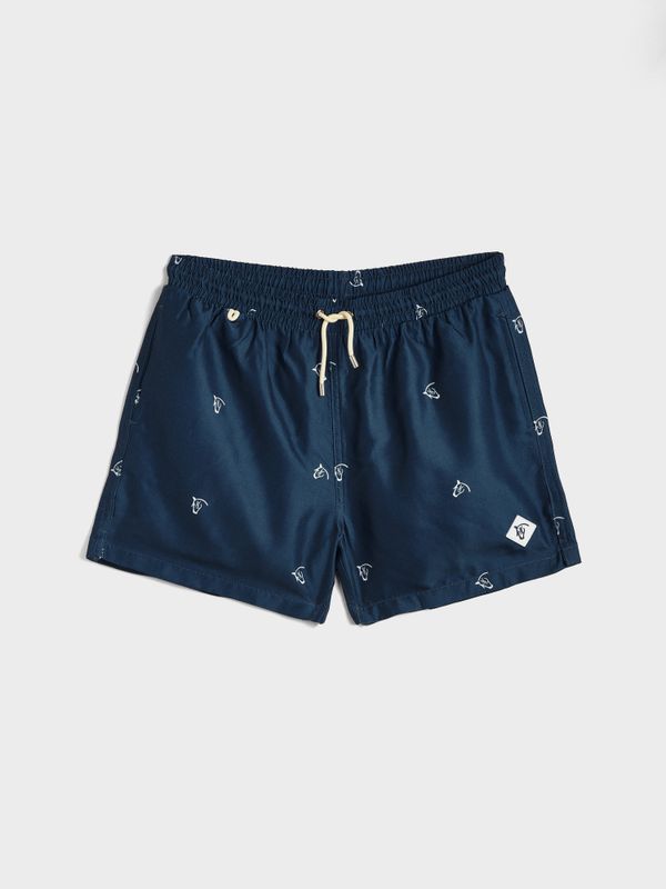 Calção de banho Brand Mini | Marino