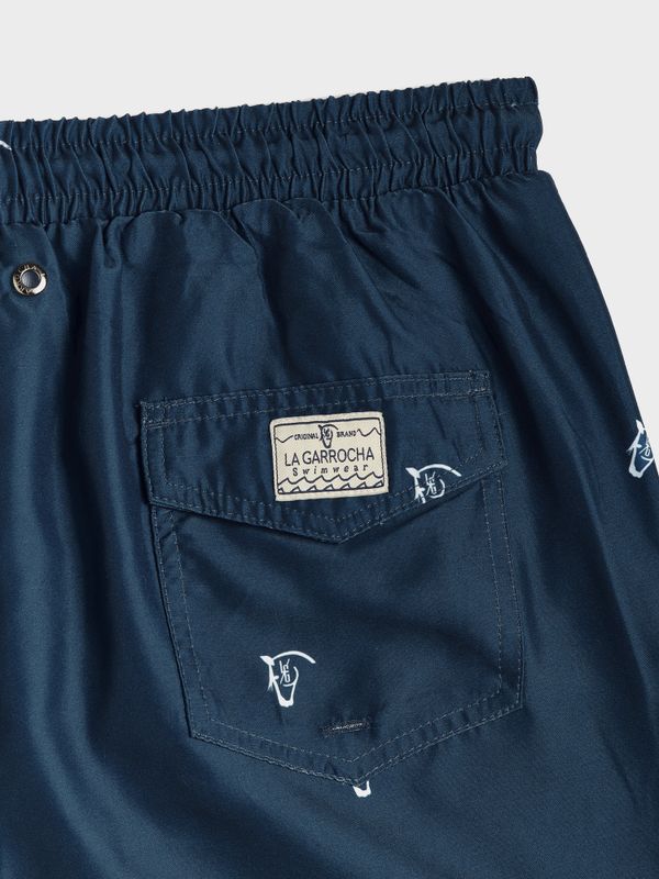 Calção de banho Brand Mini | Marino