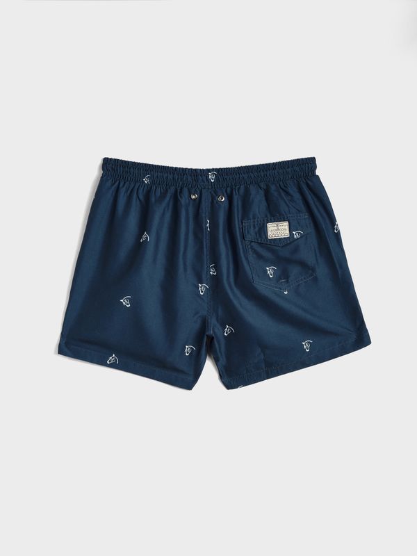 Calção de banho Brand Mini | Marino