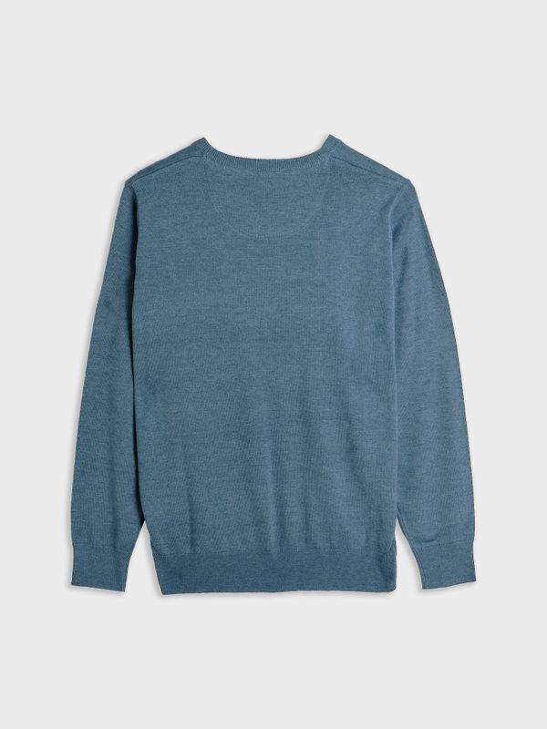 Suéter Gola Redonda Melange | Cobalto