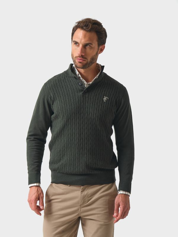 Pull Torsadé avec Boutons | Abeto