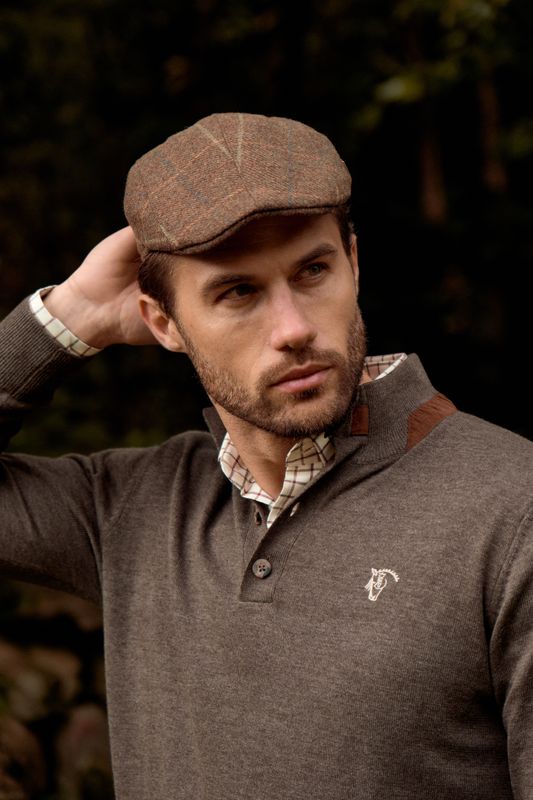 Suéter com Botões Melange | Carbón