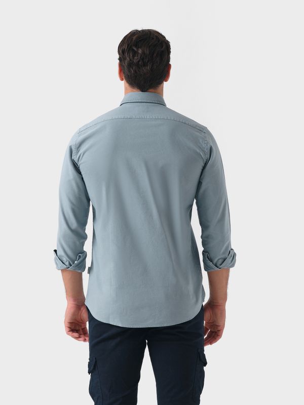 Garment Dyed Shirt | Cobalto
