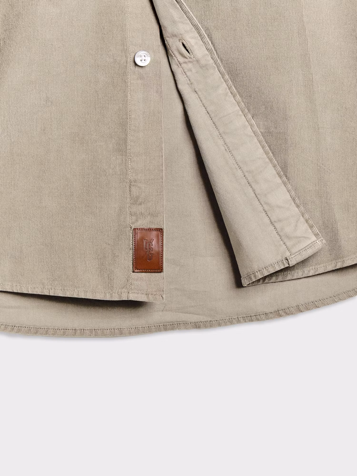 Corduroy Shirt | Greige