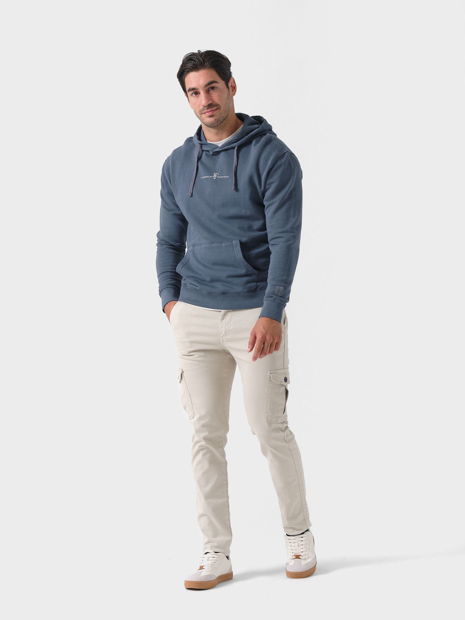 Garment Dyed Hoodie | Cobalto