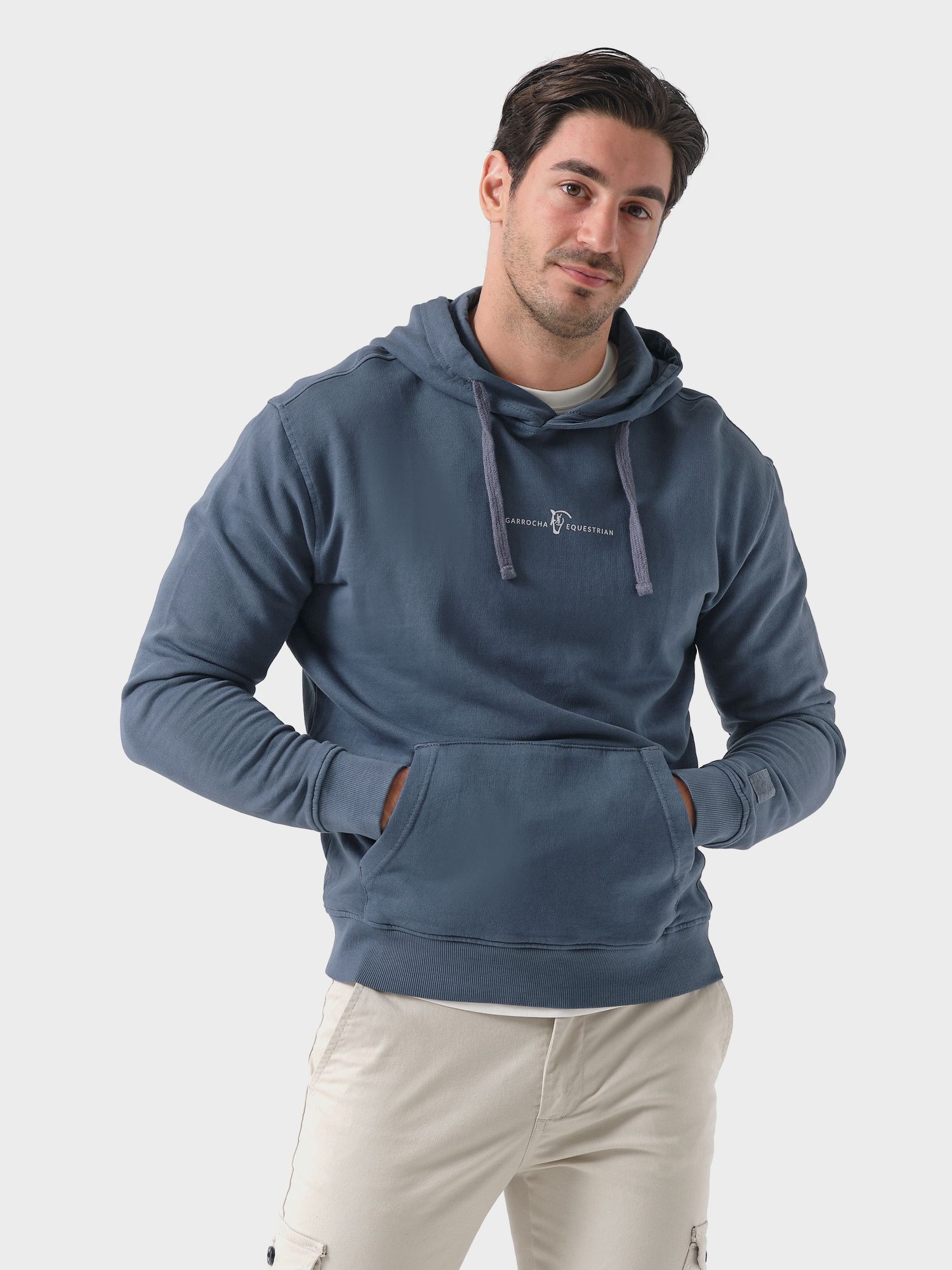 Garment Dyed Hoodie | Cobalto