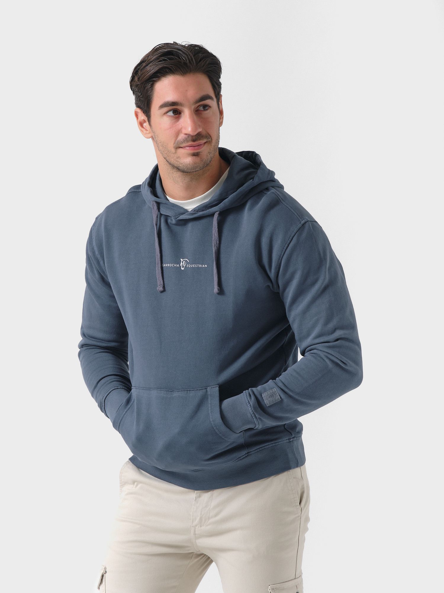 Sweat-shirt avec capuche Garment Dyed | Cobalto