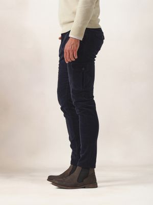 Chinos Cargo Veludo Cotelê | Marino